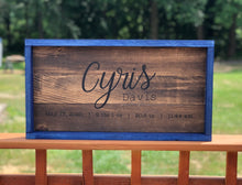 Load image into Gallery viewer, Birth Announcement Board