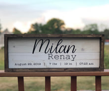 Load image into Gallery viewer, Birth Announcement Board