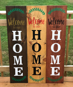 Welcome To Our Home Board