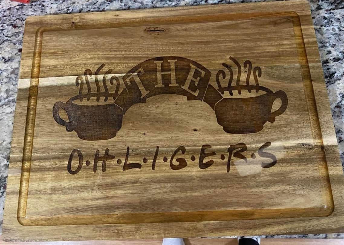 Laser Engraved Wood Cutting Boards —